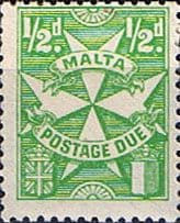 Malta 1925 Post Due SG D11 Fine Mint