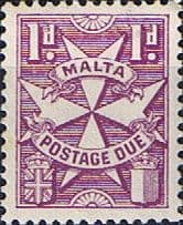 Malta 1925 Post Due SG D12 Fine Mint
