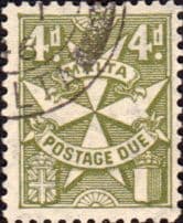 Malta 1925 Post Due SG D17 Fine Used