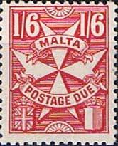 Malta 1925 Post Due SG D20 Fine Mint