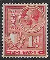 Malta 1926 King George V SG 159 Fine Mint