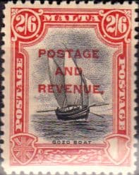 Malta 1928 Postage and Revenue Overprint SG 189 Fine Mint