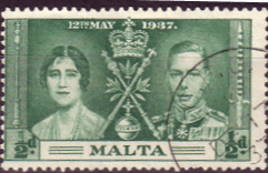 Malta 1937 King George VI Coronation SG 214 Fine Used