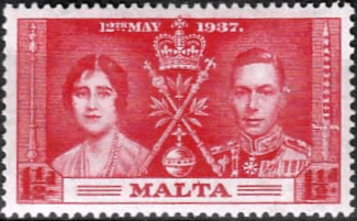 Malta 1937 King George VI Coronation SG 215 Fine Mint