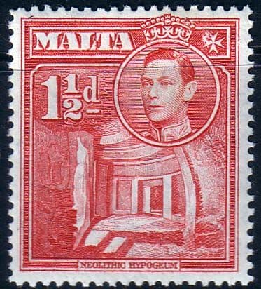 Malta 1938 King George VI SG 220 Fine Mint
