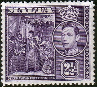 Malta 1938 King George VI SG 222a Fine Mint
