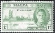 Malta 1946 King George VI Victory SG 232 Fine Mint