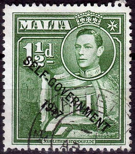 Malta 1948 King George VI Self Government SG 237b Fine Used