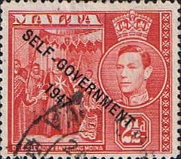 Malta 1948 King George VI Self Government SG 239a Fine Used