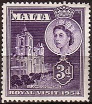 Malta 1954 Queen Elizabeth II Royal Visit Fine Mint