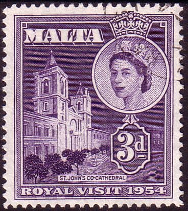 Malta 1954 Queen Elizabeth II Royal Visit Fine Used