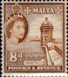 Malta 1956 SG 275 Vedette Tower Fine Mint