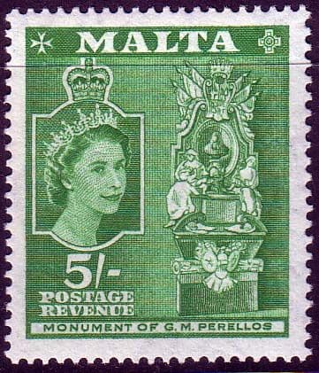 Malta 1956 SG 280 Grand Master Perello Monument Fine Mint