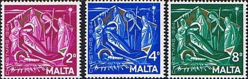 Malta 1964 Christmas Set Fine Mint