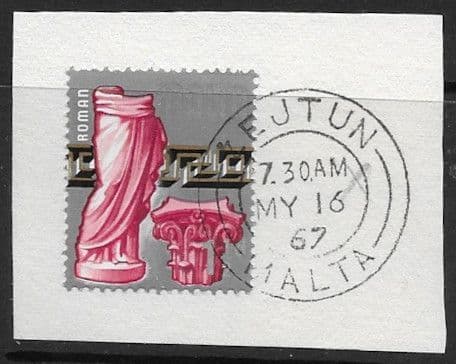 Malta 1965 SG 332 Roman Era Tied to ZEJTUN Post Mark Fine Used