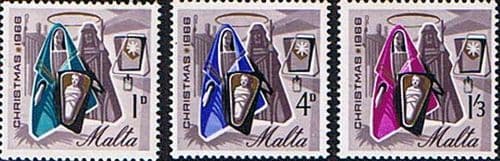 Malta 1966 Christmas Set Fine Mint