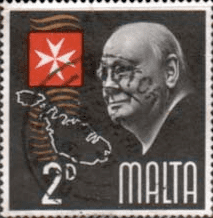 Malta 1966 Churchill SG 362 Fine Used