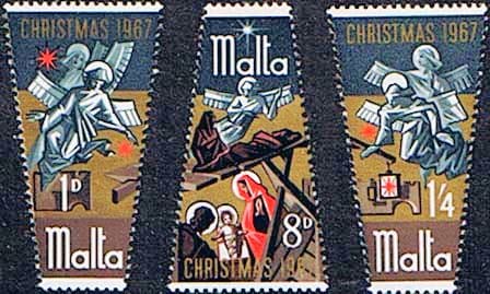 Malta 1967 Christmas Set Fine Mint