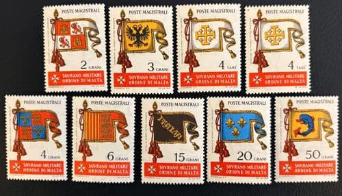 Malta 1967 Sovereign Military Order Flags Fine Mint