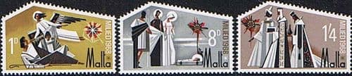 Malta 1968 Christmas Set Fine Mint