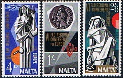 Malta 1968 Food and Agriculture Set Fine Mint