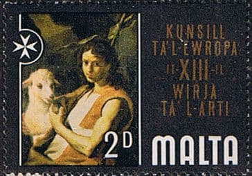 Malta 1970 13th Council of Europe Art Exhibiton SG 431 Fine Mint
