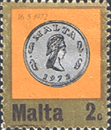 Malta 1972 Decimal Currency Coins SG 471 Fine Used
