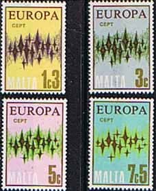 Malta 1972 Europa Set Fine Mint