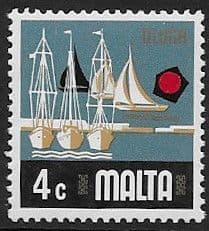 Malta 1973 SG 494 Yacht Marina Fine Mint