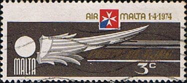 Malta 1974 Air Malta SG 516 Fine Used
