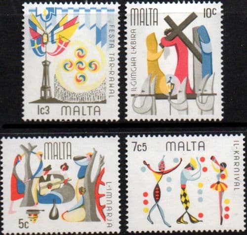 Malta 1976 Maltese Folklore Set Fine Mint