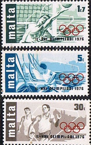 Malta 1976 Olympic Games Set Fine Mint