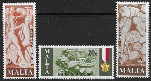 Malta 1977 Maltese Worker Commemoration Set Fine Mint