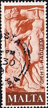 Malta 1977 Maltese Worker Commemoration SG 586 Fine Used