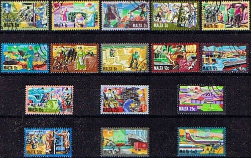Malta 1981 History of Maltese Industry Complete Set Fine Used
