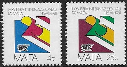 Malta 1981 Maltese International Trade Fair Set Fine Mint