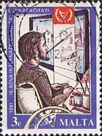 Malta 1981 Year for Disabled Persons SG 663 Fine Used