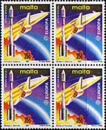Malta 1991 Europa Europe in Space Block SG 889 Fine Mint