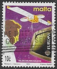 Malta 1991 Europa Europe in Space SG 888 Fine Used
