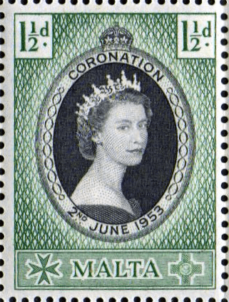 Malta Queen Elizabeth II 1953 Coronation Fine Mint