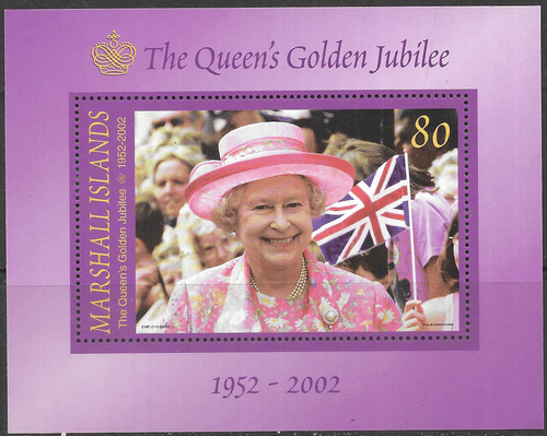 Marshall Islands 2002 Golden Jubilee Miniature Sheets Fine Mint