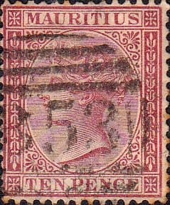 Mauritius 1863 Queen Victoria SG 67 Fine Used