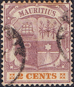 Mauritius 1895 Coat of Arms SG 128 Fine Used