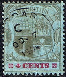 Mauritius 1900 Coat of Arms SG 143 Fine Used