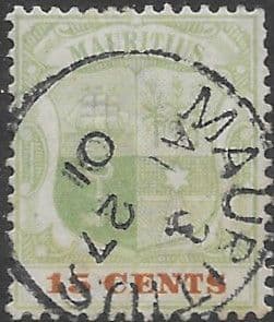 Mauritius 1900 Coat of Arms SG 149 Fine Used