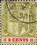 Mauritius 1910 Coat of Arms SG 184 Fine Used