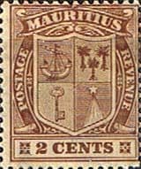 Mauritius 1921 Coat of Arms SG 206 Fine Mint