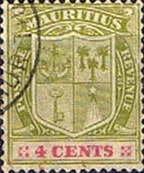 Mauritius 1921 Coat of Arms SG 209 Fine Used