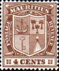 Mauritius 1921 Coat of Arms SG 211 Fine Mint
