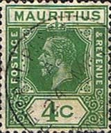Mauritius 1921 King George V SG 226c Fine Used